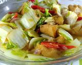 Foto langkah ke 6 dari resep Oseng Tahu Dan Sawi.