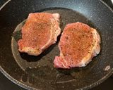 A picture of step 9 of Pork Chops with Zesty Green Onion Salsa.