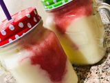 عصير الشمام المثلج مع الفريز 🍈🍓 😋