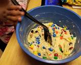 Easy cake mix M&M cookies recipe step 1 photo