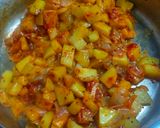 A picture of step 3 of Spring Onion and Potato Subzi.
