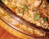 A picture of step 7 of Maash ki daal chicken.