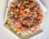 A picture of step 2 of Aloo Chana Chaat.