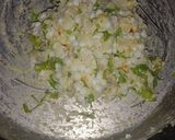 A picture of step 2 of Sabudana Vada.