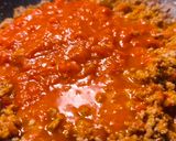 Foto del paso 4 de la receta: Espaguetis integrales con picadillo y tomate 🍅