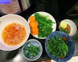 Hình bước làm 5 của món Gà lên mâm (mẹt gà)