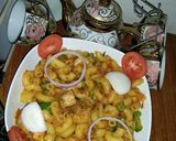 A picture of step 11 of Tikka macroni.