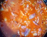 Csirkemáj pörköltösen recept fázis 2 fotója