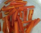 A picture of step 1 of Honey glazed Carrots.