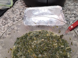Tortilla de acelga en freidora de aire