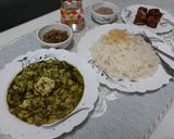 عکس مرحله 1 از دستور باقالا قاتوق با ماهی طعم دار شده (ناهار)