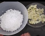 A picture of step 1 of Sabudana Batata Thalipeeth for Vrat.