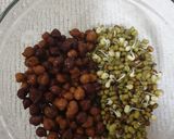 A picture of step 1 of Moong chana salad recipe.