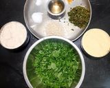 A picture of step 1 of Methi Muthiya.