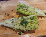 A picture of step 3 of Grilled Romaine.