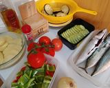 Foto del paso 1 de la receta: Caballa fresca con verduras de tumbet