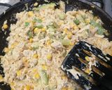 A picture of step 1 of Chicken Soufflé with Zucchini and Corn.