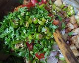A picture of step 10 of Black chickpea Chaat.