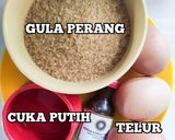 Gambar langkah 1 resipi Kek Cawan Keledek Kukus.