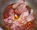 A picture of step 5 of Gobhi chicken.