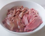 Hình bước làm 1 của món CHÁO tim-gan-cật