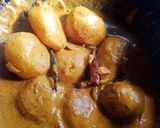 A picture of step 6 of Kashmiri Aloo Dum.