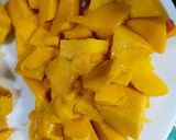 A picture of step 1 of Mango pudding.