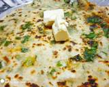 Spring Onion Parantha recipe step 4 photo