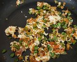 A picture of step 2 of Protein Rich Besan chilla with Paneer stuffing.
