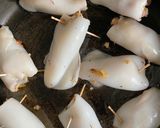 Foto del paso 5 de la receta: Calamarcitos rellenos de Carne y pulpo