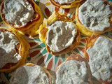 Blinis con pepino y salsa especial