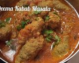 A picture of step 6 of Qeema kabab masala.