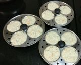A picture of step 6 of Oats Carrot Idlis with Coconut chutney.