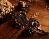 Foto langkah ke 4 dari resep #21. Fudgy Brownies Labu Kuning Apel (+oat crumble).