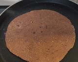 A picture of step 4 of Chocolate paratha pizza.