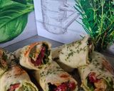 Une image de l'étape 3 de 🌯🥑 Wraps Gourmands au Poulet, guacamole & Fromage Frais à l’Ail.