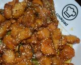 A picture of step 6 of Seasame seed chicken.
