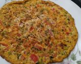 A picture of step 5 of Indo chinese omelette.