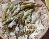 A picture of step 1 of Hyderabadi Dahi ke Mirch/Salted Curd Chillies.