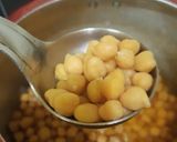 A picture of step 2 of Spinach cheese balls with Mediterranean chickpea salad.