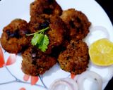 A picture of step 4 of Mutton Keema kabab.