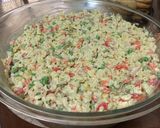 Foto del paso 3 de la receta: Ensalada de pollo con pasta de coditos verdura (zanahoria chicharo elote apio aceitunas)