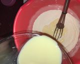 A picture of step 3 of Pancake with strawberry.