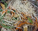 Hình bước làm 5 của món Miến trộn chay kiểu mới