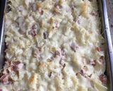 Sajtos sonkás kocka recept fázis 2 fotója