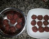 Foto del paso 4 de la receta: Fideos con salsa de albóndigas de carne! 🍲😁😋