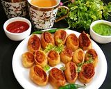 पिनव्हील समोसा विथ धनिया चटनी (Pinwheel Samosa with dhaniya chutney recipe in HIndi) रेसिपी चरण 7 फोटो