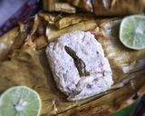 A picture of step 4 of Chicken paturi.