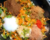 A picture of step 3 of Vegetable Seek Kebab.