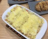 Foto langkah ke 3 dari resep Salmon Baked Rice / Mentai Rice.